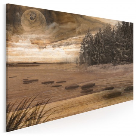 Długowieczny las - nowoczesny obraz na płótnie - 120x80 cm