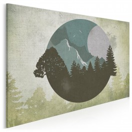 Kropla leśnego tchnienia - nowoczesny obraz na płótnie - 120x80 cm