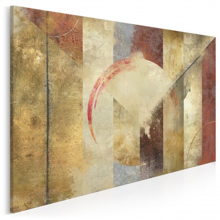 Brązy czasu - nowoczesny obraz na płótnie - 120x80 cm
