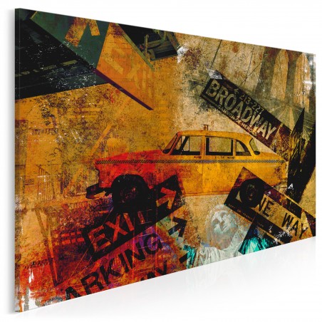 Industrialny szyk - nowoczesny obraz na płótnie - 120x80 cm