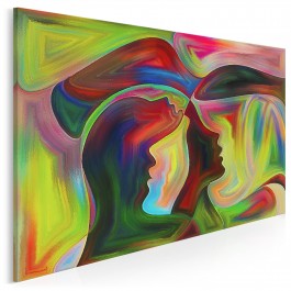 Zjednoczenie dusz - nowoczesny obraz na płótnie - 120x80 cm