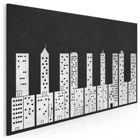 Dźwięki miasta - nowoczesny obraz na płótnie - 120x80 cm