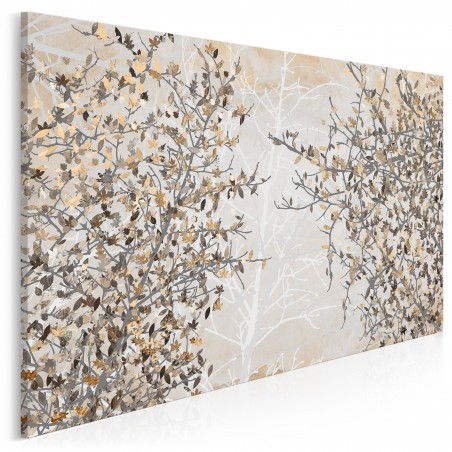Jesienne liście - nowoczesny obraz na płótnie - 120x80 cm
