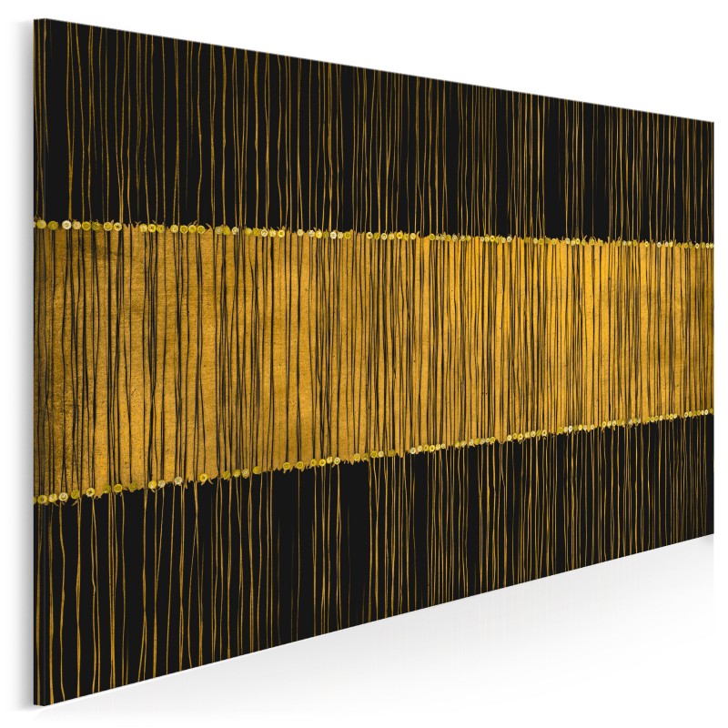 Złote runo - nowoczesny obraz do salonu- 120x80 cm
