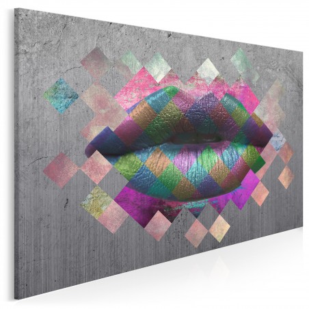 Gra słów - nowoczesny obraz na płótnie - 120x80 cm