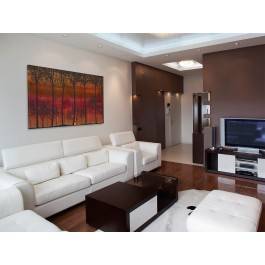 Letni zmierzch - nowoczesny obraz do sypialni - 120x80 cm