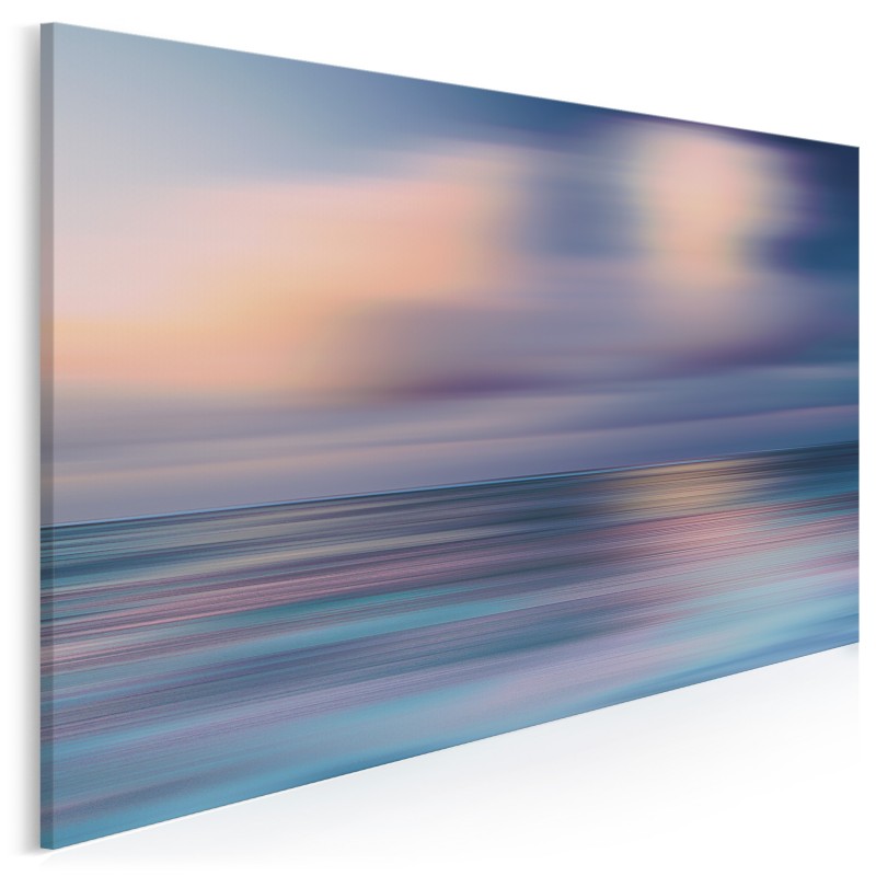 Odkrywanie błękitu - nowoczesny obraz na płótnie - 120x80 cm