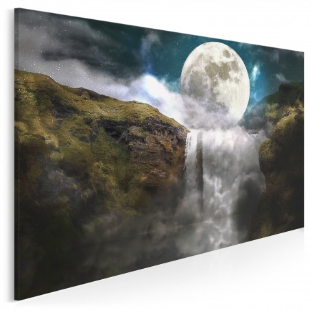 Księżyc w nowiu - nowoczesny obraz na płótnie - 120x80 cm