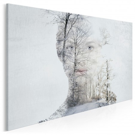 Królowa śniegu - nowoczesny obraz na płótnie - 120x80 cm
