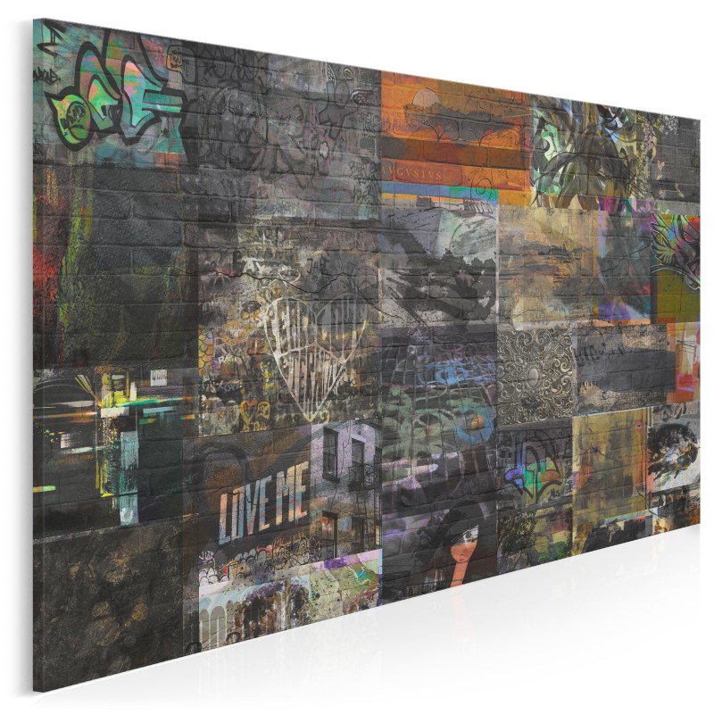 Miejska galeria - nowoczesny obraz na płótnie - 120x80 cm