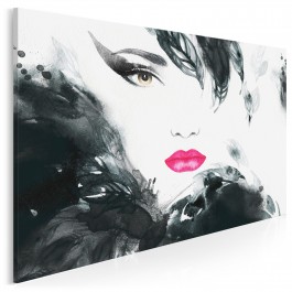 Urok Femme Fatale - nowoczesny obraz na płótnie - 120x80 cm Urok Femme Fatale - nowoczesny obraz na płótnie - 120x80 cm