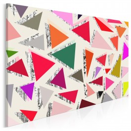 Witraże wspomnień - nowoczesny obraz na płótnie - 120x80 cm