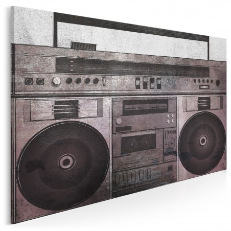Muzeum dźwięku - nowoczesny obraz na płótnie - 120x80 cm