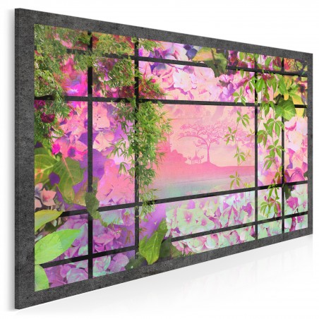 Wiszące ogrody - nowoczesny obraz na płótnie - 120x80 cm