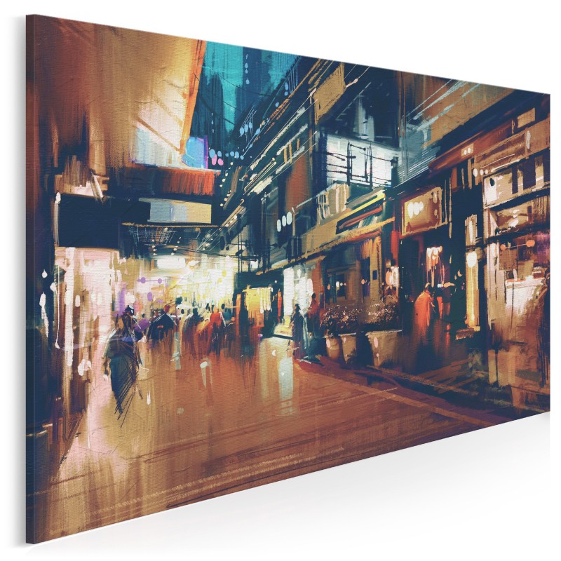 Promenada dusz  - nowoczesny obraz na płótnie - 120x80cm