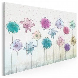 Ogród pozytywnych wibracji - nowoczesny obraz na płótnie - 120x80 cm