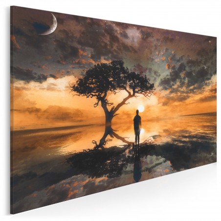 Widnokrąg wzruszeń - nowoczesny obraz do sypialni - 120x80 cm