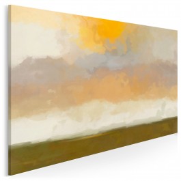 Sielski poranek - nowoczesny obraz na płótnie - 120x80 cm