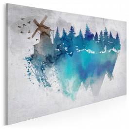 Sen o Atlantydzie - nowoczesny obraz na płótnie - 120x80 cm