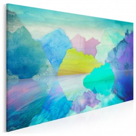 Jezioro zachwytów - nowoczesny obraz na płótnie - 120x80 cm