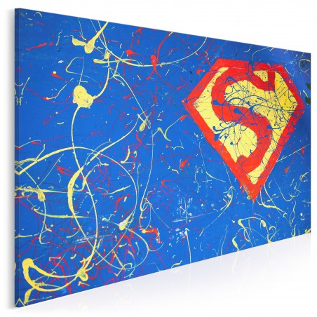 Superbohater - nowoczesny obraz na płótnie - 120x80 cm