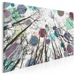 Spotkanie planet - nowoczesny obraz na płótnie - 120x80 cm