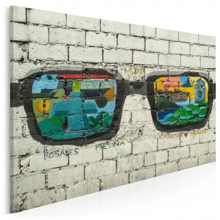 Okulary szczęścia - fotografia na płótnie - 120x80 cm