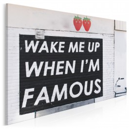 Wake me up when I'm famous - fotoobraz do sypialni - 120x80 cm Wake me up when I'm famous - fotoobraz do sypialni - 120x80 cm