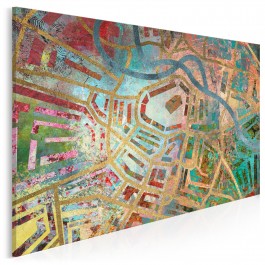 Wrocławski labirynt - nowoczesny obraz na płótnie - 120x80 cm