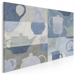 Ceramiczna forma - nowoczesny obraz do kuchni - 120x80 cm