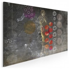 Madam Paris - nowoczesny obraz na płótnie - 120x80 cm Madam Paris - nowoczesny obraz na płótnie - 120x80 cm