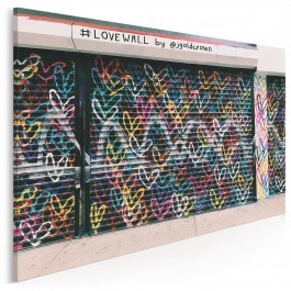 Love wall - zdjęcie na płótnie - 120x80 cm Love wall - zdjęcie na płótnie - 120x80 cm