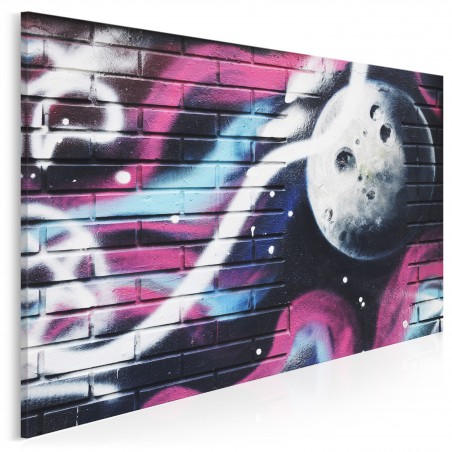 Nocne graffiti - zdjęcie na płótnie - 120x80 cm