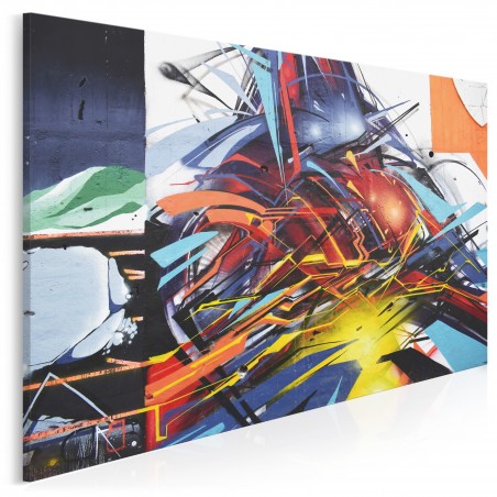 Starcie gigantów - nowoczesny obraz na płótnie - 120x80 cm