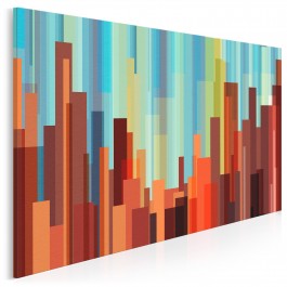 Starcie żywiołów - nowoczesny obraz na płótnie - 120x80 cm