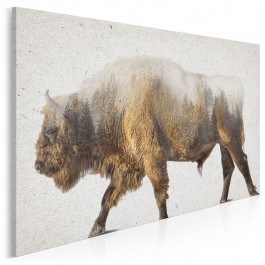 Głos puszczy - nowoczesny obraz na płótnie - 120x80 cm