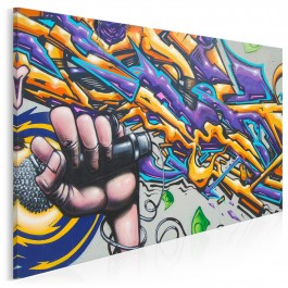 Rock the microphone! - zdjęcie na płótnie - 120x80 cm