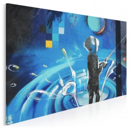Wirtualna rzeczywistość - nowoczesny obraz na płótnie - 120x80 cm Wirtualna rzeczywistość - nowoczesny obraz na płótnie - 120x80 cm