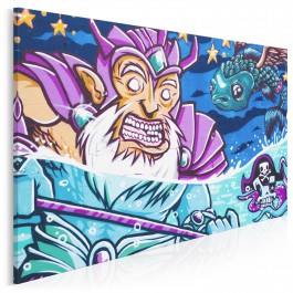 Imperium Posejdona - nowoczesny obraz na płótnie - 120x80 cm Imperium Posejdona - nowoczesny obraz na płótnie - 120x80 cm