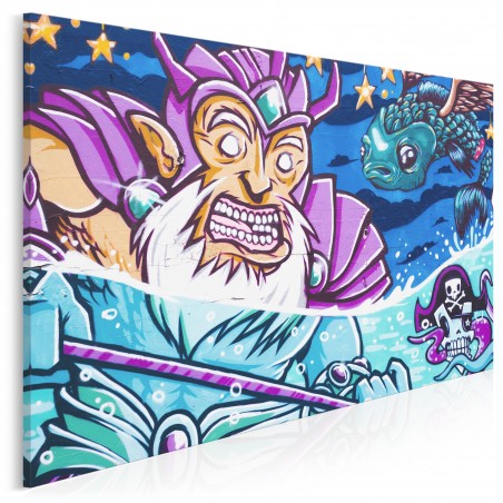 Imperium Posejdona - nowoczesny obraz na płótnie - 120x80 cm