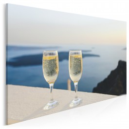 Szampański nastrój - fotoobraz do kuchni - 120x80 cm