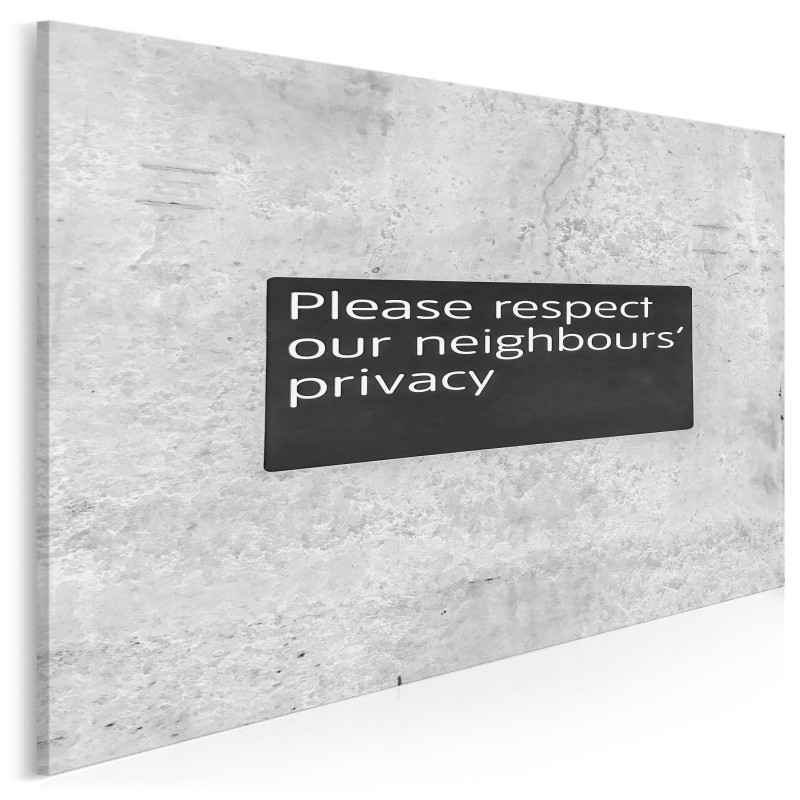 Respect privacy - fotografia na płótnie Respect privacy - fotografia na płótnie