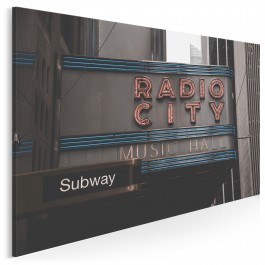 Radio city - fotoobraz do salonu - 120x80 cm Radio city - fotoobraz do salonu - 120x80 cm