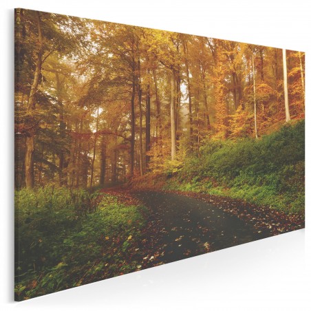 Wrześniowy pejzaż - nowoczesny obraz na płótnie - 120x80 cm