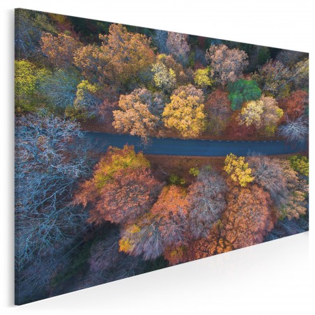 Patchworkowa jesień - fotoobraz na płótnie - 120x80 cm
