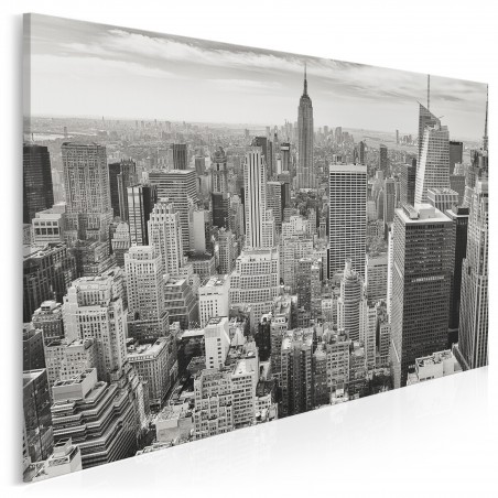 Nowy Jork w czerni i bieli - fotoobraz do sypialni - 120x80 cm