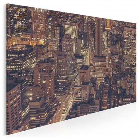 Nocne życie miasta - zdjęcie na płótnie - 120x80 cm