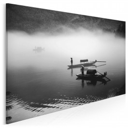 Połów o świcie - zdjęcie na płótnie - 120x80 cm Połów o świcie - zdjęcie na płótnie - 120x80 cm