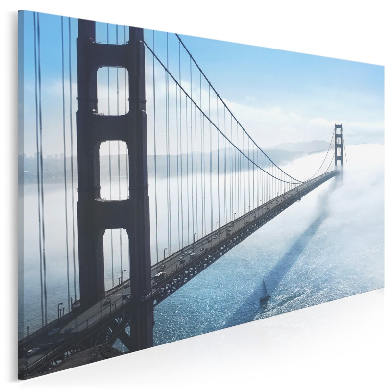 Tajemnica Golden Gate - fotoobraz do sypialni - 120x80 cm