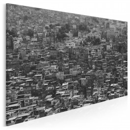 Miasto na wzgórzu - fotoobraz na płótnie - 120x80 cm